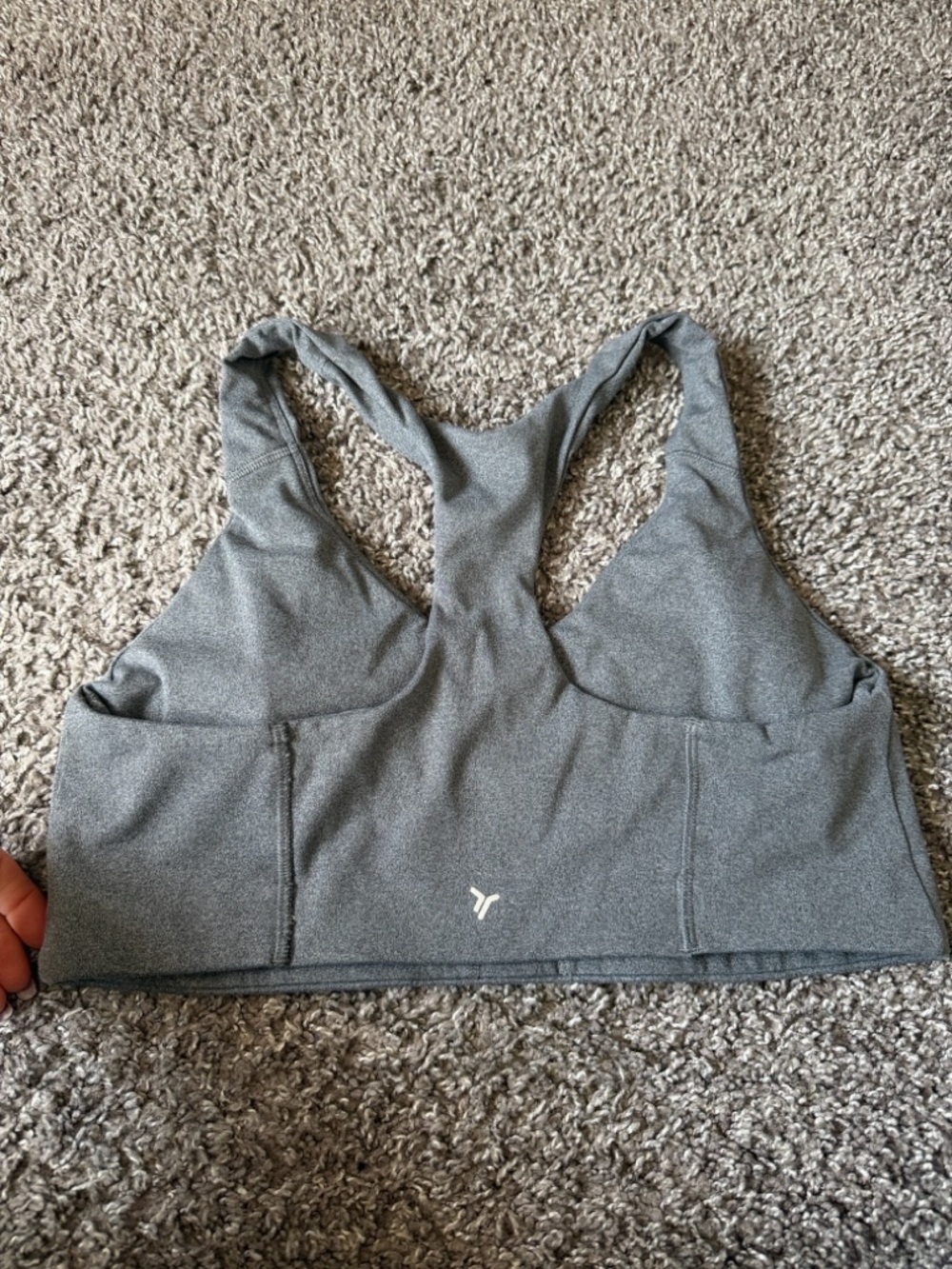 old navy Gray Racerback Sports Bra size large - Picture 4 of 7